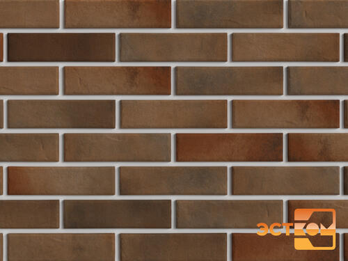 Фото — Купить клинкерные термопанели с плиткой BestPoint Retro Brick Cardamon 