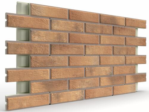 Купить клинкерные термопанели с плиткой BestPoint Loft Brick Curry