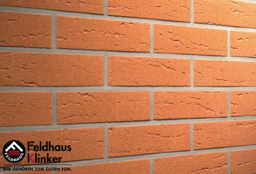 Купить клинкерные термопанели с плиткой Feldhaus Classic R227 terracotta rustico