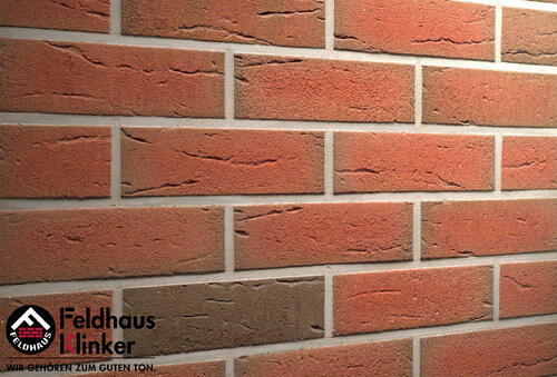 Купить клинкерные термопанели с плиткой Feldhaus Classic R307 ardor rustico