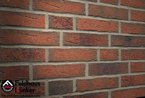 Купить клинкерные термопанели с плиткой Feldhaus Sintra R687 terracotta linguro