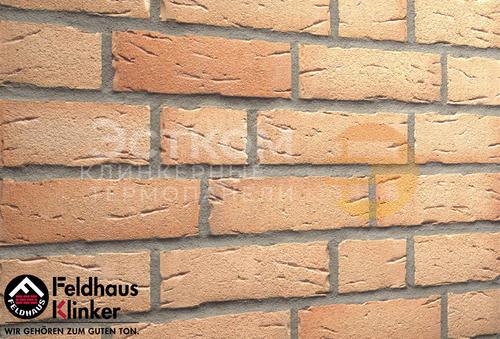 Фото — Фасадная и интерьерная клинкерная плитка Feldhaus Sintra R696 crema duna