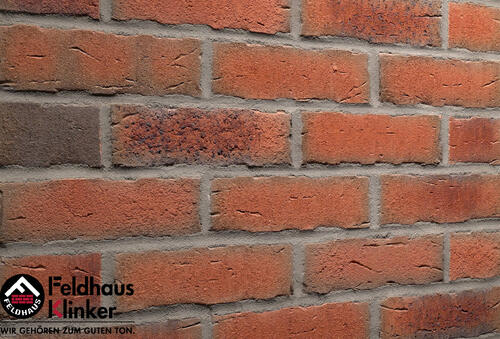 Купить клинкерные термопанели с плиткой Feldhaus Sintra R698 terracotta bario
