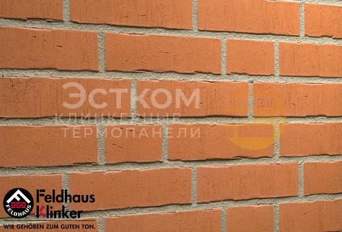 Фото — Фасадная и интерьерная клинкерная плитка Feldhaus Vascu R731 terracotta oxana