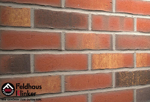 Купить клинкерные термопанели с плиткой Feldhaus Vascu R744 carmesi legoro