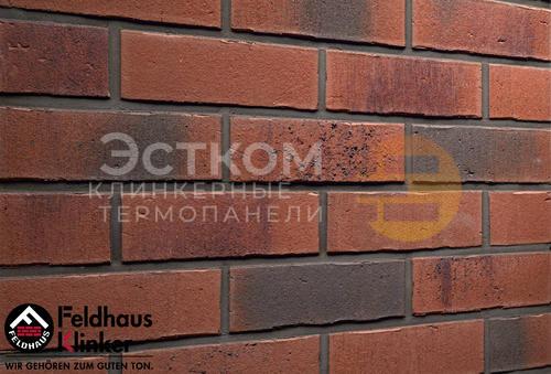 Фото — Фасадная и интерьерная клинкерная плитка Feldhaus Vascu R754 carmesi carbo